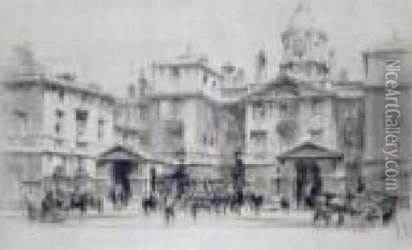 Horseguards, Whitehall Oil Painting - William Walcot