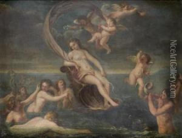 Le Triomphe D'amphitrite Oil Painting - Francesco Albani