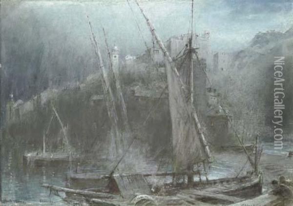 Porto Venere, Spezzia Oil Painting - Albert Goodwin