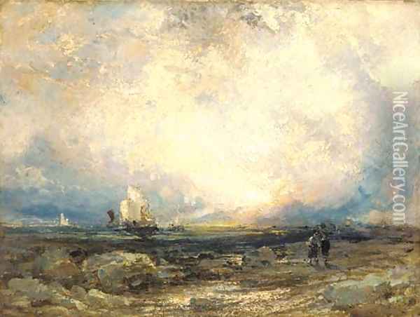 Shipping at dust Oil Painting - Joseph Mallord William Turner