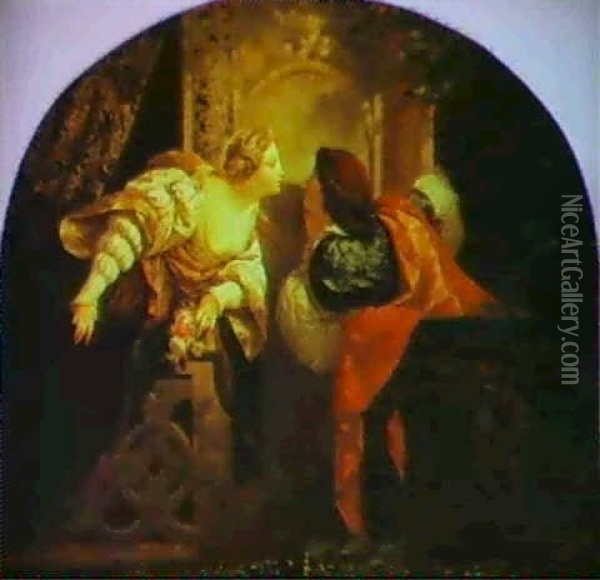 Romeo And Juliet Oil Painting - Henri Pierre Picou