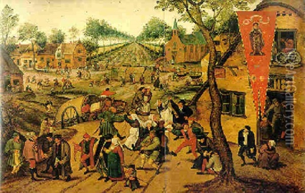 Le Retour De La Kermesse Oil Painting - Pieter Brueghel the Younger
