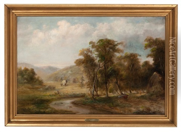 Pastoral Landscape Oil Painting - Jacob Cox