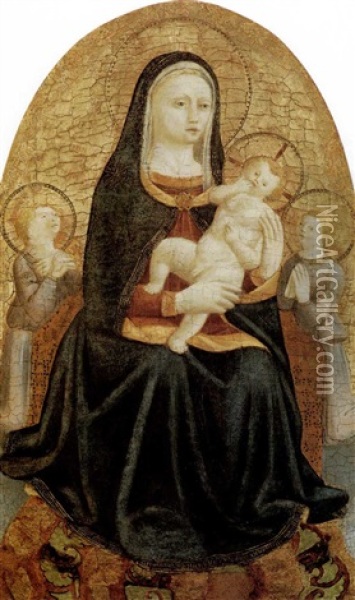 Vierge A L'enfant Oil Painting -  Andrea da Firenze (Giusto Manzini)