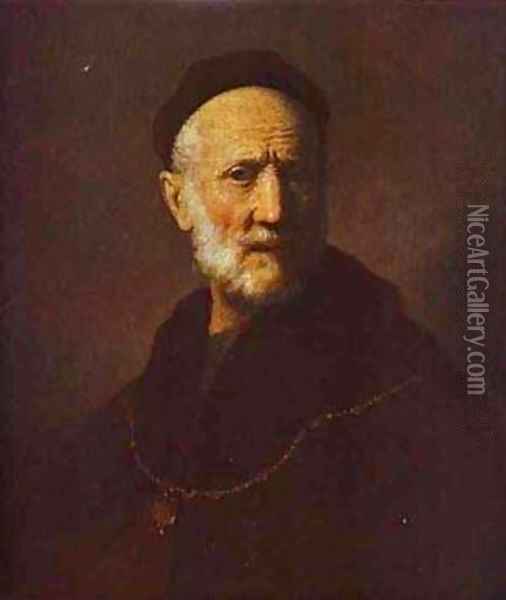 Portrait Of Rembrandts Father 1631 Oil Painting - Harmenszoon van Rijn Rembrandt