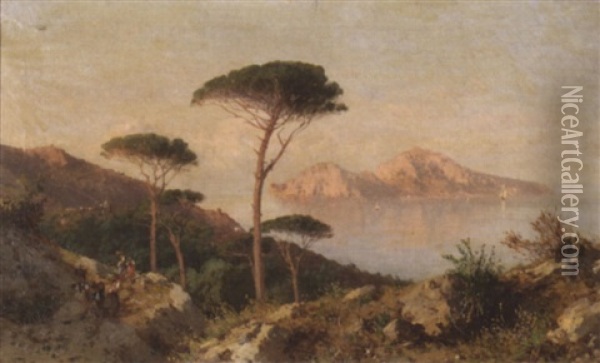 Blick Auf Capri Oil Painting - Alessandro la Volpe