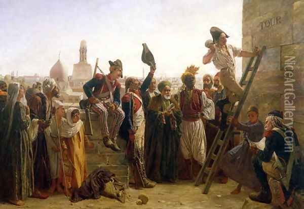 The French in Cairo in 1800 Oil Painting - Walter Charles Horsley