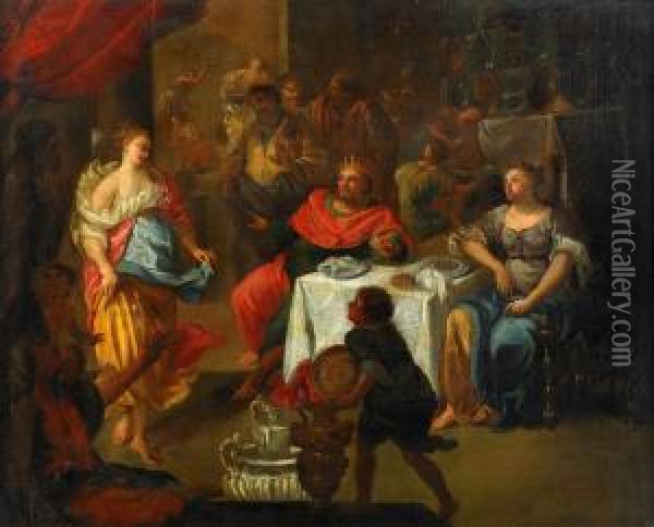 Salome Dansar Infor Herodes Oil Painting - Pietro Dandini