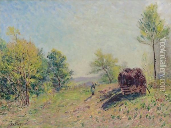 Dans Le Bois Au Printemps Oil Painting - Alfred Sisley