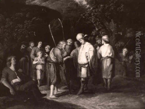 Joseph Sold To The Ishmaelites Oil Painting -  Rembrandt van Rijn