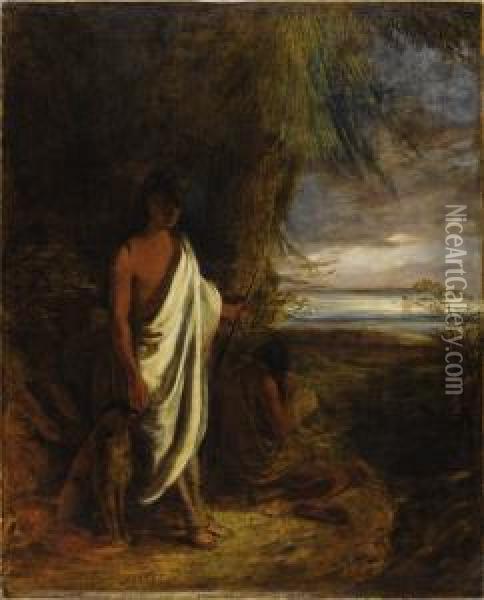 Last Of The Mohicans Oil Painting - Robert Walter Weir