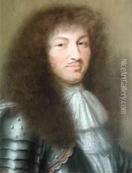 Portrait of Louis XIV 1638-1715 King of France Oil Painting - Robert Nanteuil