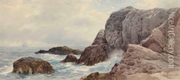 Rocky Beach Oil Painting - Alfred Thompson Bricher