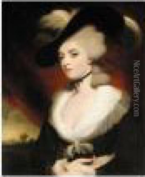 Portrait Of Mrs Robinson Oil Painting - Sir Joshua Reynolds
