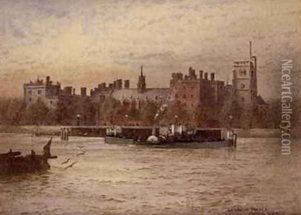 Lambeth Palace Oil Painting - Frederick E.J. Goff