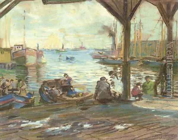 Italian Fisherman, Boston Oil Painting - Arthur C. Goodwin