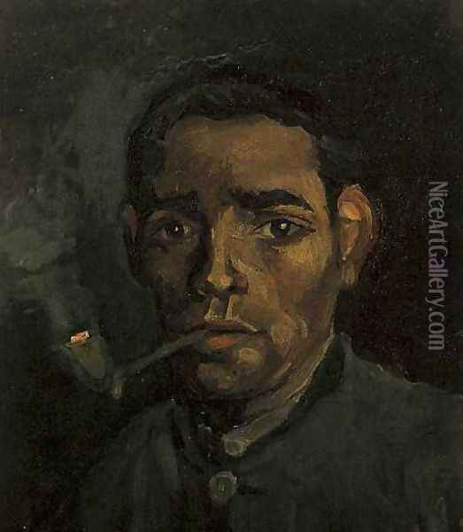 Head Of A Man II Oil Painting - Vincent Van Gogh