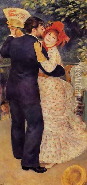 Country Dance Oil Painting - Pierre Auguste Renoir