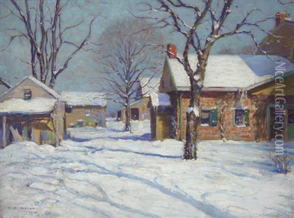 Old House, New Jersey Oil Painting - Robert Alexander Graham