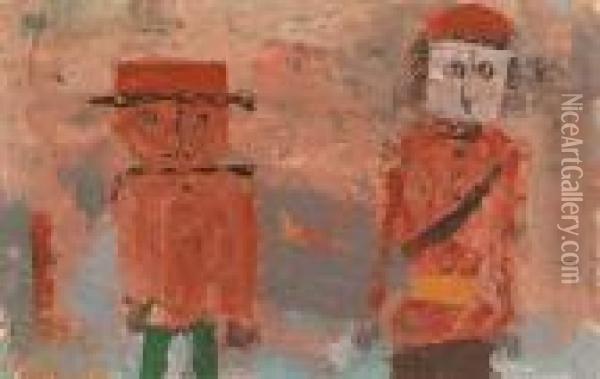 Braut Und Brautigam Im Herbst Des Lebens Oil Painting - Paul Klee