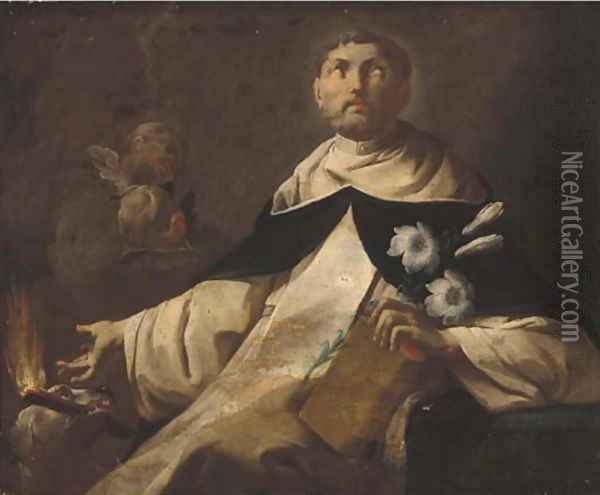 Saint Dominic Oil Painting - Francesco Solimena