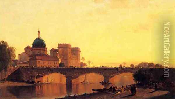 View of Alexandria Oil Painting - Samuel Colman
