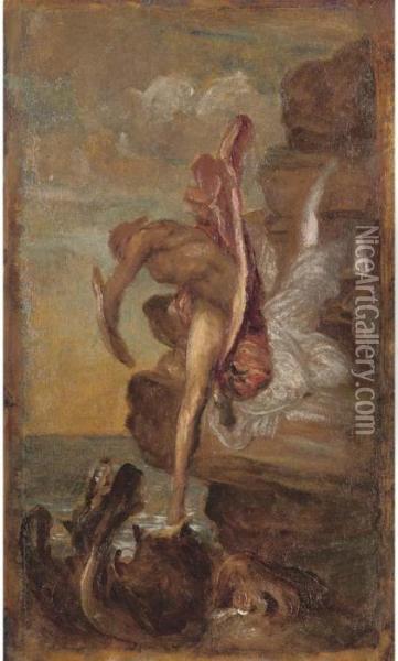 Perseus And Andromeda Oil Painting - George Frederick Watts