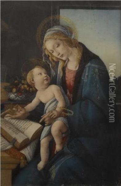 The Virgin And Child Oil Painting - Sandro Botticelli