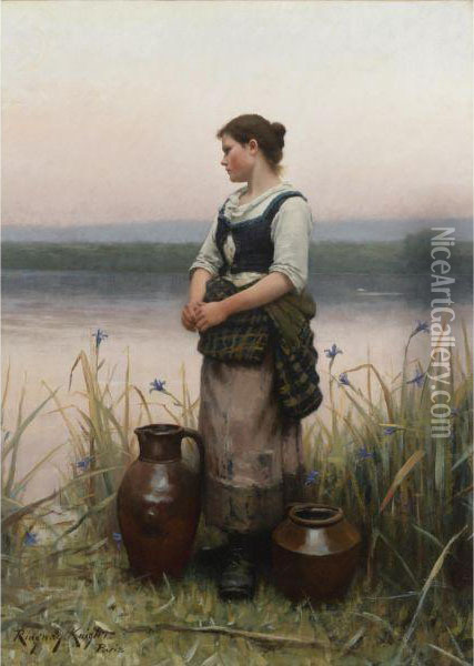 Far Away Thoughts Oil Painting - Daniel Ridgway Knight
