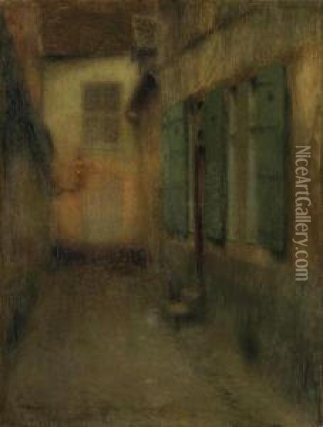 La Ruelle, Beauvais Oil Painting - Henri Eugene Augustin Le Sidaner