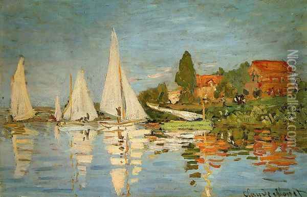 Regatta At Argenteuil Oil Painting - Claude Oscar Monet