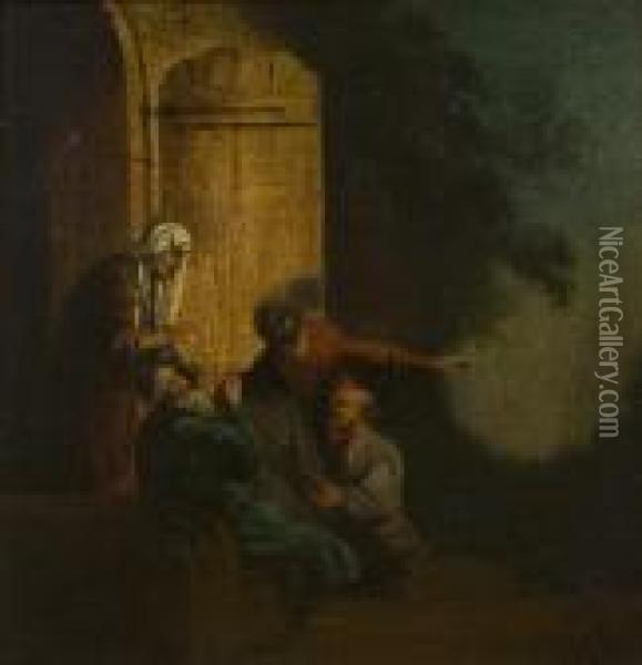 The Return Of Tobias Oil Painting - Rembrandt Van Rijn