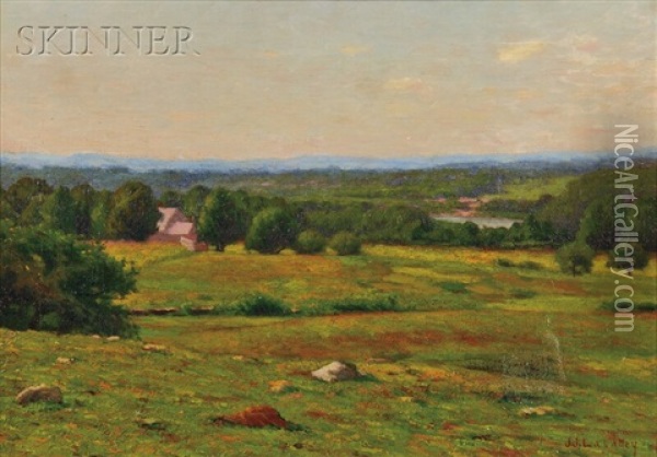 Summer Meadow Vista Oil Painting - Jonas Joseph LaValley