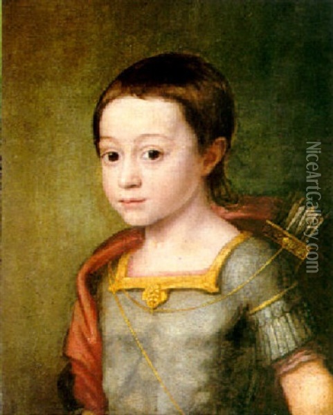 Portrait Of Princess Elizabeth Oil Painting - Gerrit Van Honthorst