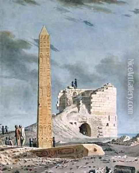 Obelisk of Cleopatra Oil Painting - Dominique Vivant Denon