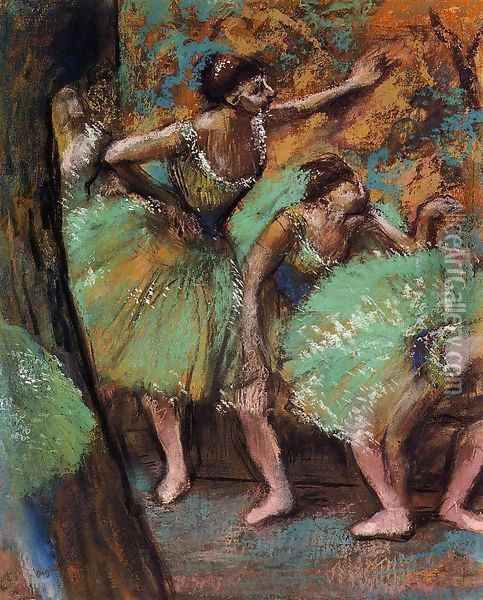 Dancers 1898 Oil Painting - Edgar Degas
