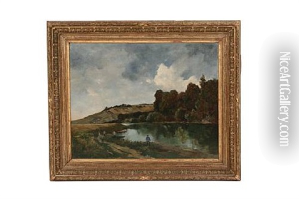 Painting Of A River Oil Painting - Louis Charles Wuehrer
