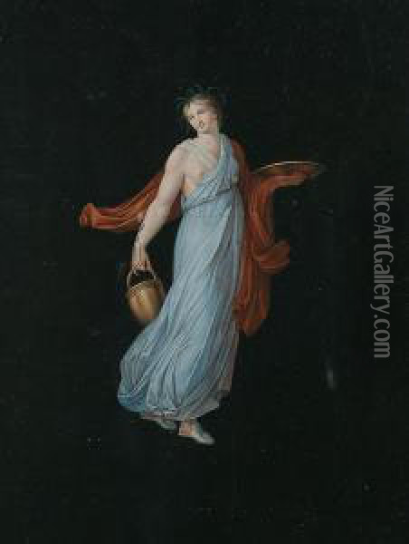 The Graces Oil Painting - Michaelangelo Maestri