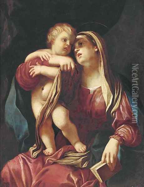 The Madonna and Child Oil Painting - Giovanni Maria Viani