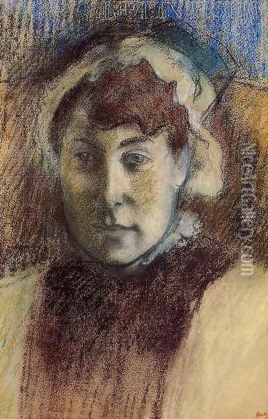 Portrait of Madame Ernest May Oil Painting - Edgar Degas