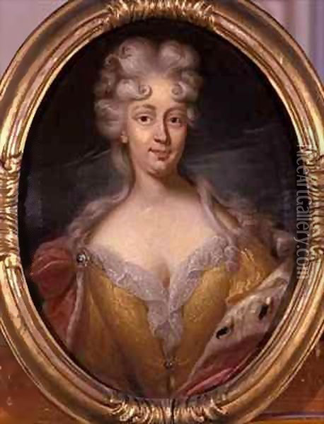 Portrait of Friederike Elisabeth von Sachsen-Marksuhl 2 Oil Painting - Andreas Eusebius Berhold
