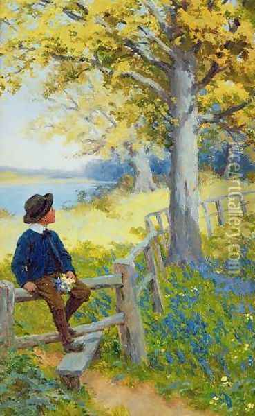 The Stile Oil Painting - Percy Tarrant