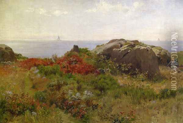 Sunny Morning, Cape Ann, Massachusetts Oil Painting - Charles DeWolf Brownell