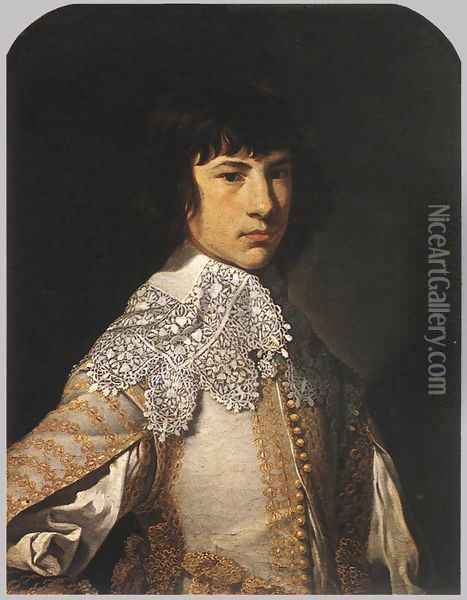 Portrait of a Young Man 1632 Oil Painting - Jean Tassel
