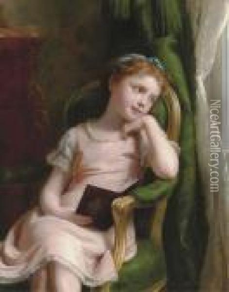 Daydreams Oil Painting - Fritz Zuber-Buhler
