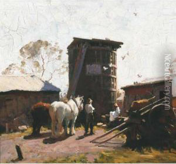 Country Boy And Town Girl Oil Painting - William Beckwith Mcinnes