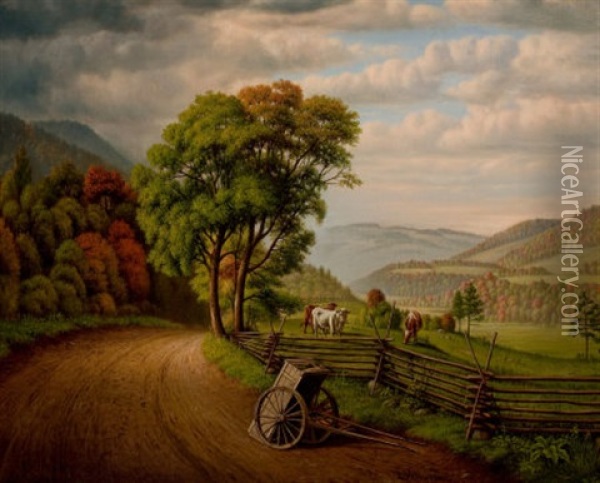 Vermont Autumn Oil Painting - Levi Wells Prentice