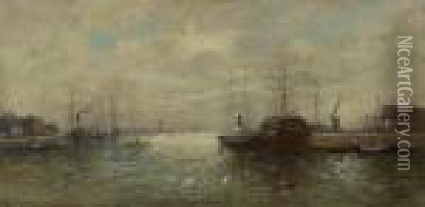 Le Port Oil Painting - Henri Moret