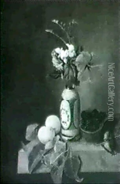 Stilleben Mit Fruchten Und Blumen Oil Painting - Rudolphine Swanida Wildrik