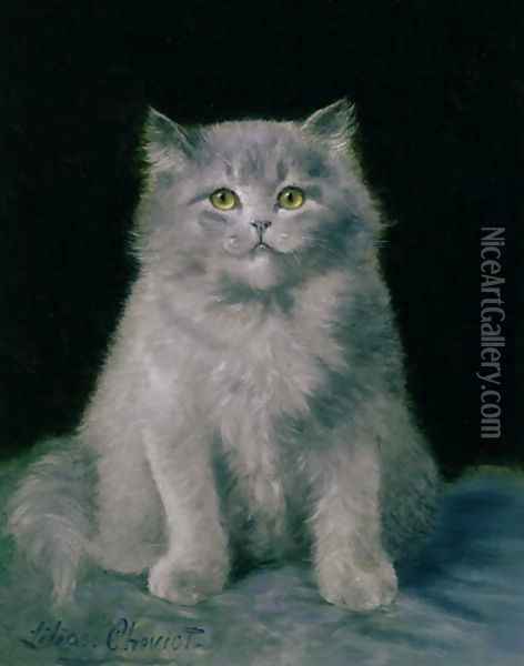 Study of a cat Oil Painting - Lilian Cheviot